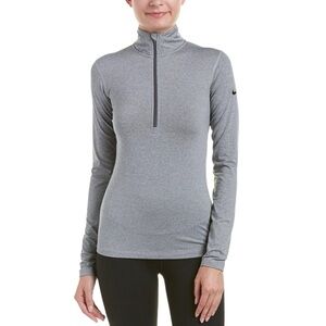 Nike Pro Dri-Fit Half Zip Grey Pullover Size Small
